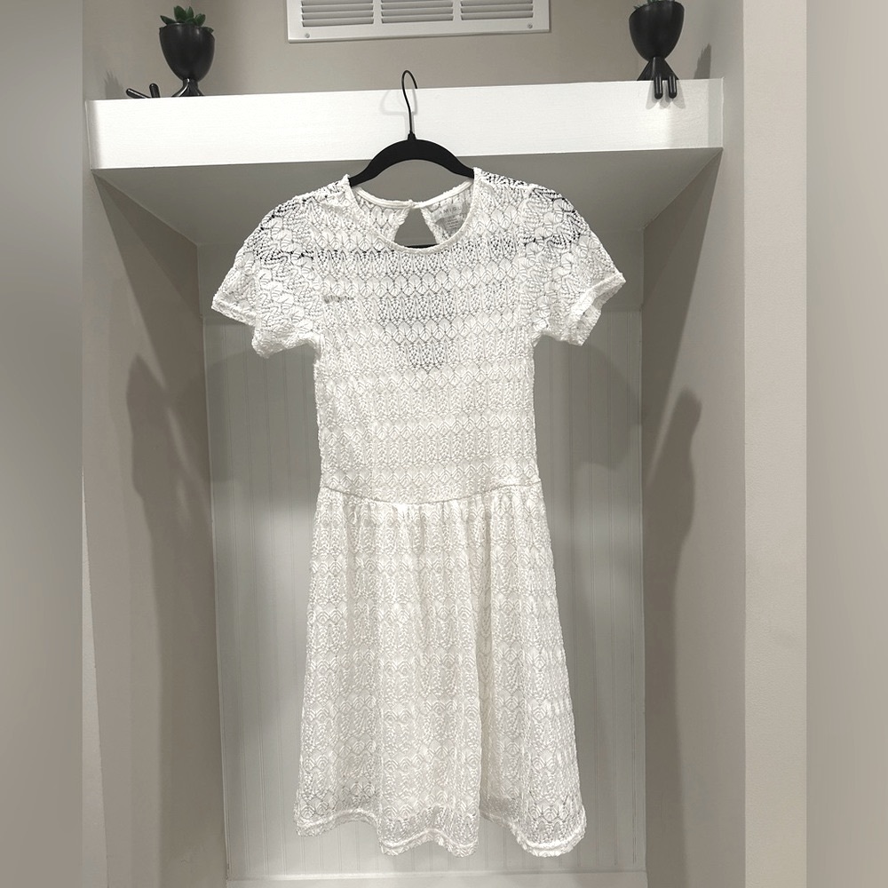 Amisu, White lace dress, size 8